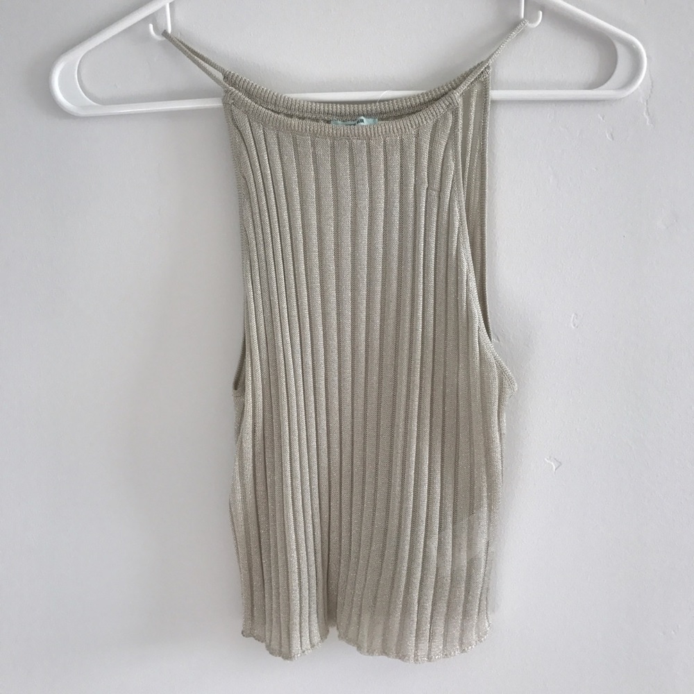 Shimmery Ribbed Tank
